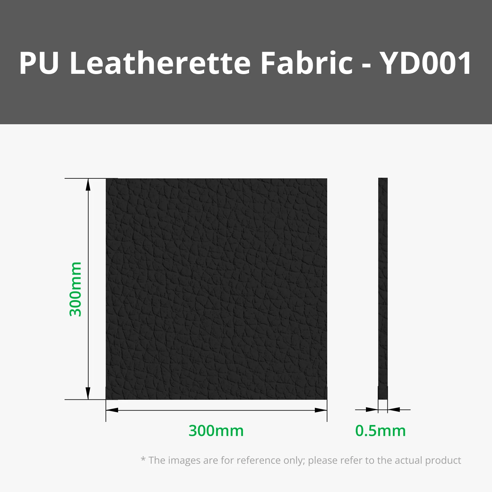 Pebbled PU Leatherette Fabric (5pcs) - Image 3